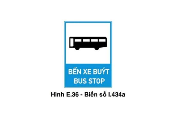 Biển báo bến xe buýt (I.434a) được quy định như thế nào?