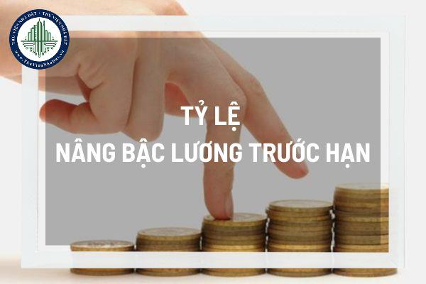 Tỷ lệ nâng bậc lương trước thời hạn được xác định như thế nào? 