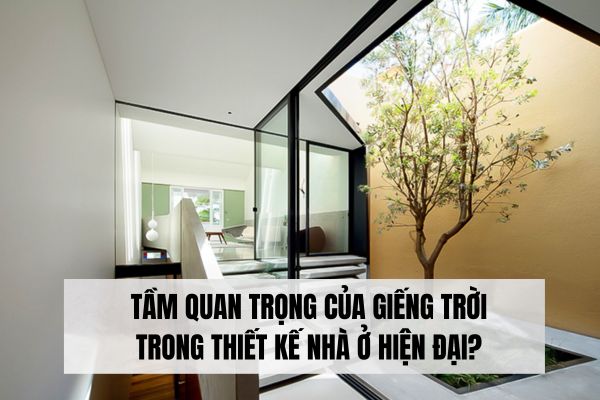 Tầm quan trọng của giếng trời trong thiết kế nhà ở hiện đại?