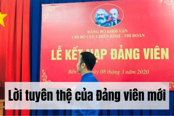 Lời tuyên thệ của Đảng viên mới