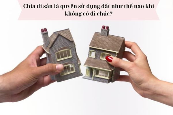 Chia di sản là quyền sử dụng đất như thế nào khi không có di chúc? 