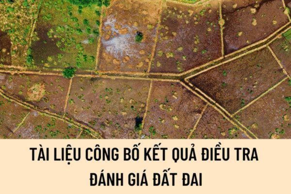 Hồ sơ phê duyệt, công bố kết quả điều tra, đánh giá đất đai bao gồm các loại giấy tờ gì? 