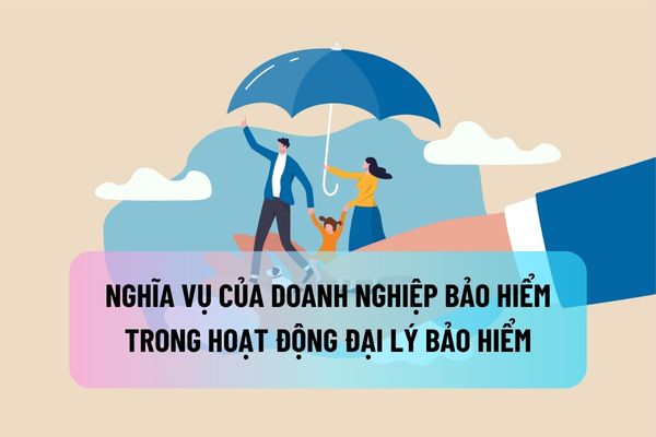 Nghĩa vụ của doanh nghiệp bảo hiểm trong hoạt động đại lý bảo hiểm được quy định như thế nào?