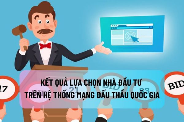 Kết quả lựa chọn nhà đầu tư trên Hệ thống mạng đấu thầu quốc gia được đăng tải trong thời gian bao lâu?