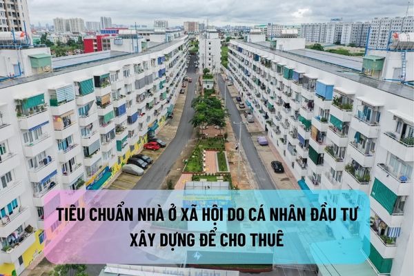 Loại nhà và tiêu chuẩn diện tích nhà ở xã hội do cá nhân đầu tư xây dựng để cho thuê từ 1/8/2024 ra sao?