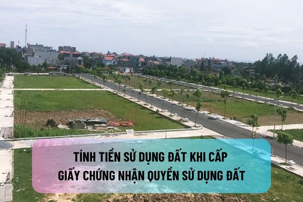 Tính tiền sử dụng đất khi cấp Giấy chứng nhận đối với trường hợp hộ gia đình, cá nhân sử dụng đất có giấy tờ về quyền sử dụng đất được quy định ra sao?