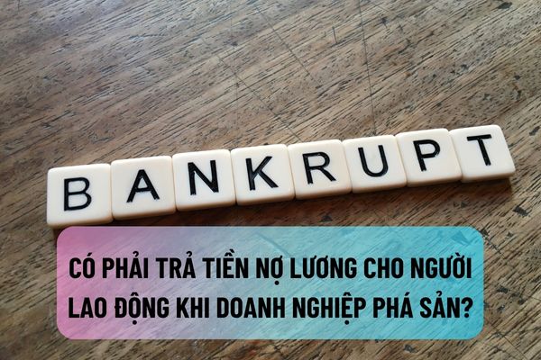 Có phải trả tiền nợ lương cho người lao động khi doanh nghiệp phá sản hay không?