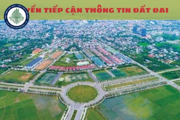 Công dân được tiếp cận những thông tin đất đai nào?