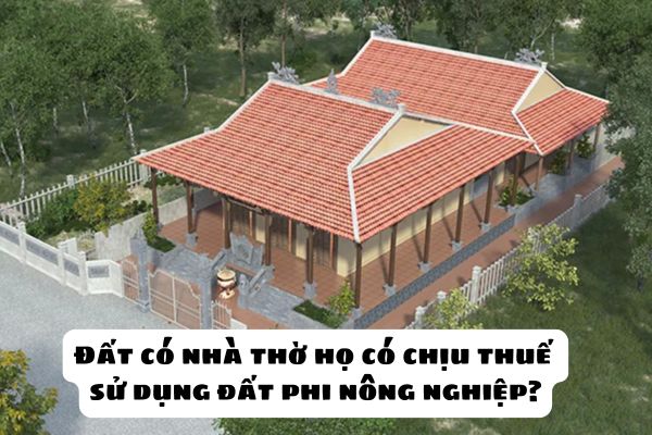 Đất có nhà thờ họ là gì? Đất có nhà thờ họ có chịu thuế sử dụng đất phi nông nghiệp?