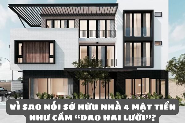  Vì sao nói sở hữu nhà 4 mặt tiền như cầm “dao hai lưỡi”? Hóa giải phong thủy nhà 4 mặt tiền như thế nào? 