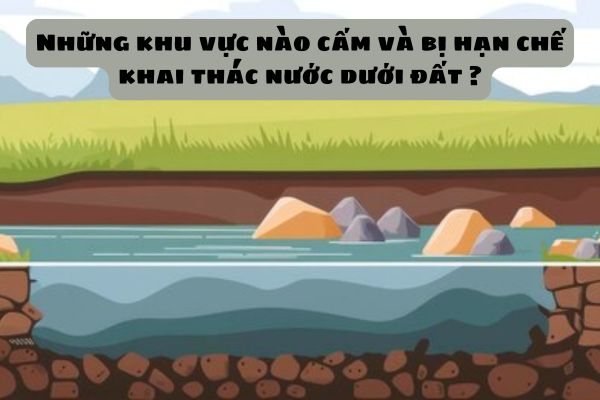 Nước dưới đất là gì? Những khu vực nào cấm và bị hạn chế khai thác nước dưới đất ?