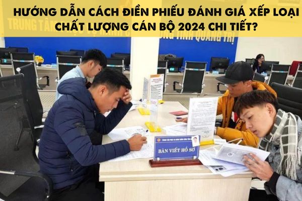 Hướng dẫn cách điền Phiếu đánh giá xếp loại chất lượng cán bộ 2024 chi tiết?