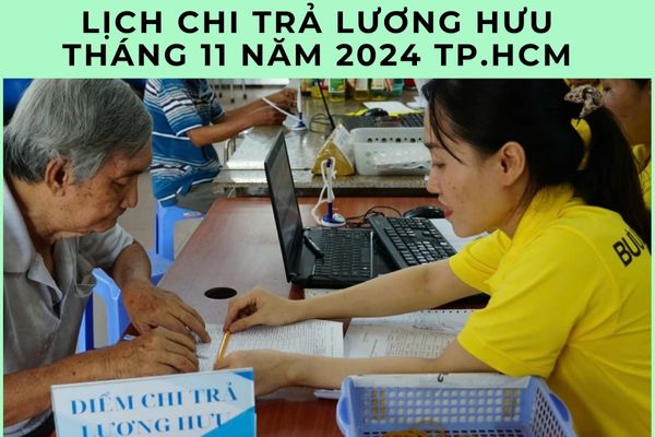 Lịch chi trả lương hưu tháng 11 năm 2024 TP.HCM