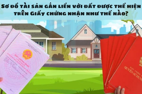 Sơ đồ tài sản gắn liền với đất được thể hiện trên Giấy chứng nhận như thế nào?