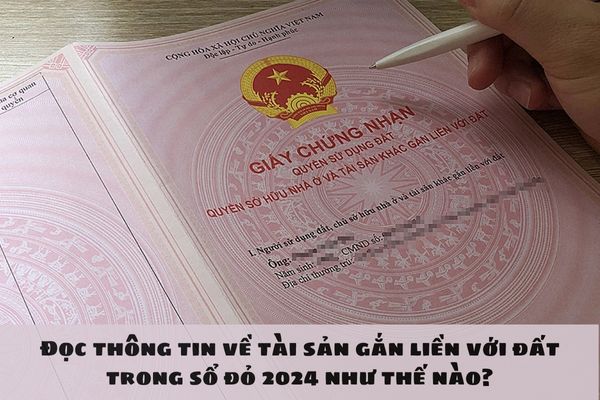 Đọc thông tin về tài sản gắn liền với đất trong sổ đỏ 2024 như thế nào?