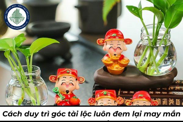 Cách duy trì góc tài lộc luôn đem lại may mắn và ý nghĩa tích cực của góc tài lộc