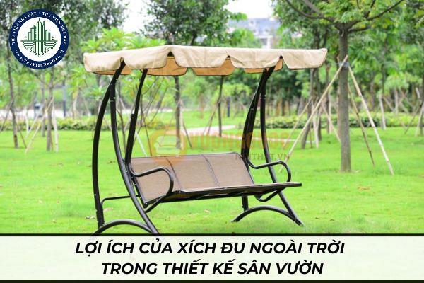 Lợi ích của xích đu ngoài trời trong thiết kế sân vườn