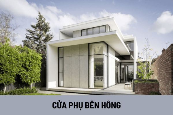 Xây dựng cửa phụ bên hông nhà để tối ưu hóa năng lượng tích cực cho ngôi nhà theo phong thủy