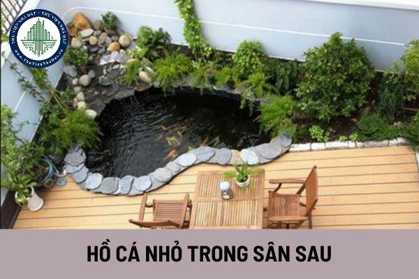 Xây dựng hồ cá nhỏ trong sân sau để tạo phong thủy tốt cho ngôi nhà