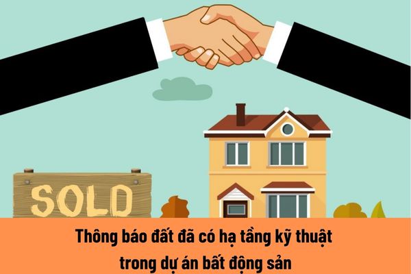 Thủ tục thông báo đất đã có hạ tầng kỹ thuật trong dự án bất động sản được chuyển nhượng cho cá nhân tự xây dựng nhà ở