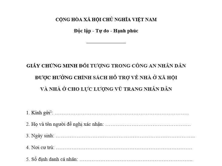 Mẫu NOCA