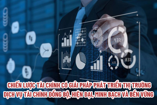 Chiến lược tài chính đưa ra những giải pháp nào để phát triển thị trường dịch vụ tài chính một cách đồng bộ, hiện đại, minh bạch và bền vững?