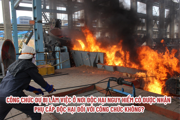 Công chức dự bị làm việc ở nơi độc hại nguy hiểm có được nhận phụ cấp độc hại đối với công chức không?