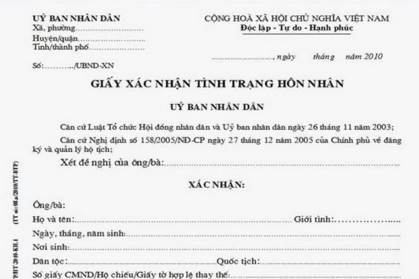 Giấy xác nhận tình trạng hôn nhân để mua nhà có được sử dụng để đăng ký kết hôn hay không?