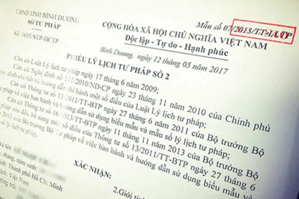 Nội dung Phiếu lý lịch tư pháp số 2 được quy định như thế nào?