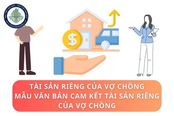 Tài sản riêng của vợ chồng bao gồm những gì? Mẫu văn bản cam kết tài sản riêng của vợ chồng mới nhất hiện nay là mẫu nào?